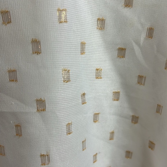 : Lane Bryant White & Gold Sheer Layered Tank Top - Size 14 - Picture 5 of 7